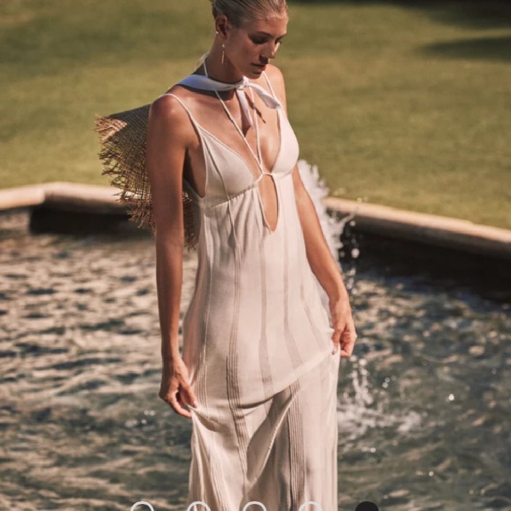 White cover up maxi dress Paloma Dress